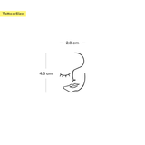 Abstraktes Blinzeln Tattoo