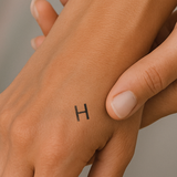 H - Großbuchstabe Tattoo