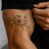 Große Krabbe Tattoo