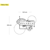 Herz Verstand Balance Tattoo