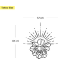 Sonne und Lotus Tattoo