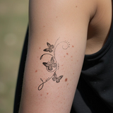 Schmetterlingsranke Tattoo