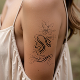 Verflüssigter Lotus Tattoo