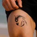 Yin und Yang Fische Tattoo
