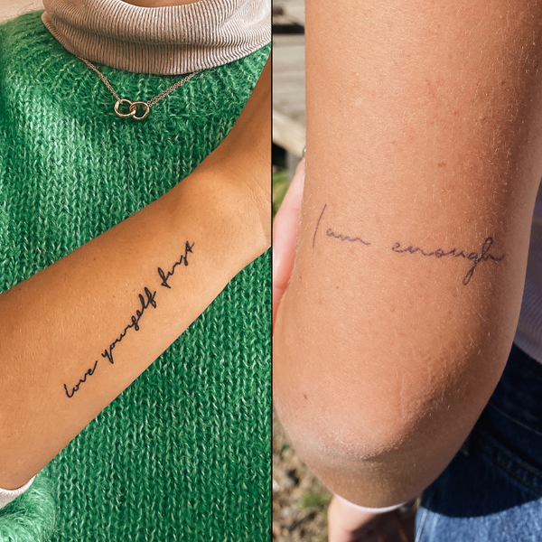 Love yourself first & I am enough - Doppelpack