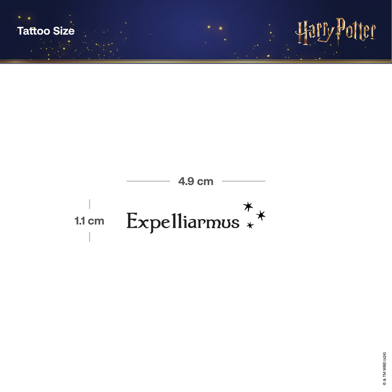 Harry Potter Zauberspruch Expelliarmus Tattoo