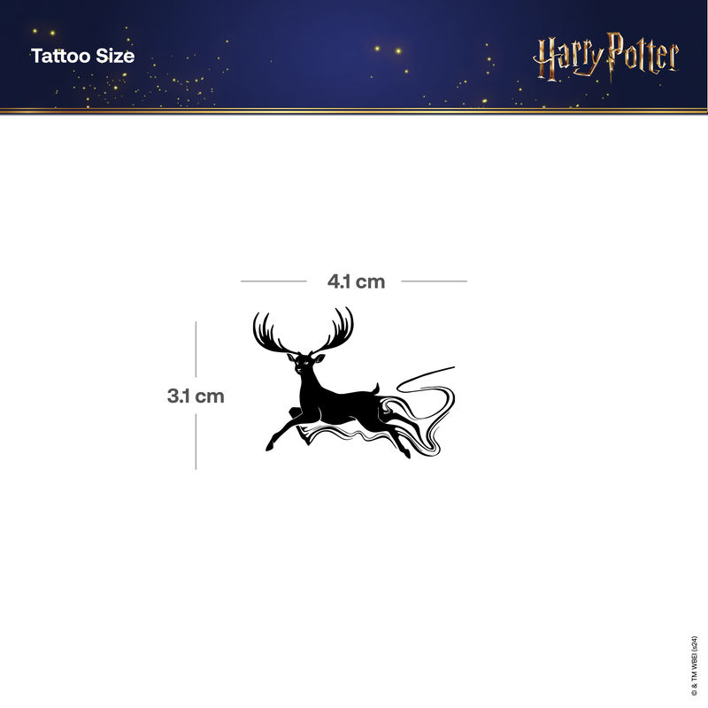 Harry Potter Patronus Hirsch Tattoo