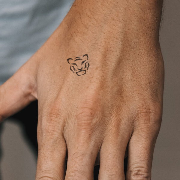Tigerkopf klein Tattoo