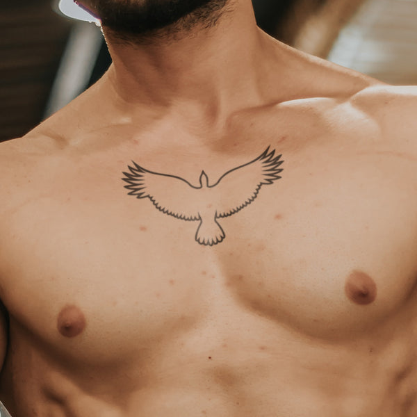Adler Topansicht Tattoo