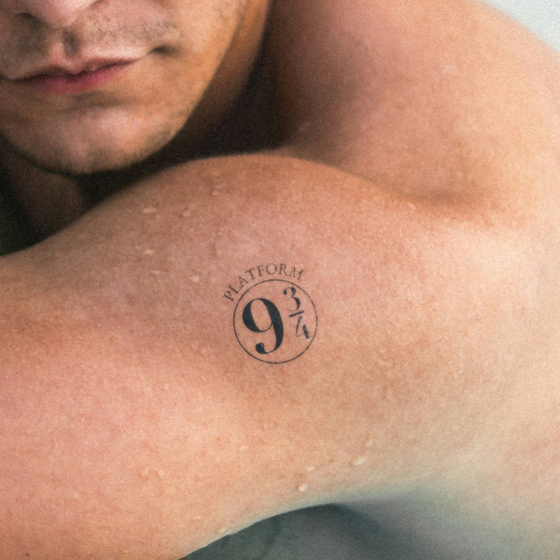 Harry Potter Platform 9 ¾ Tattoo