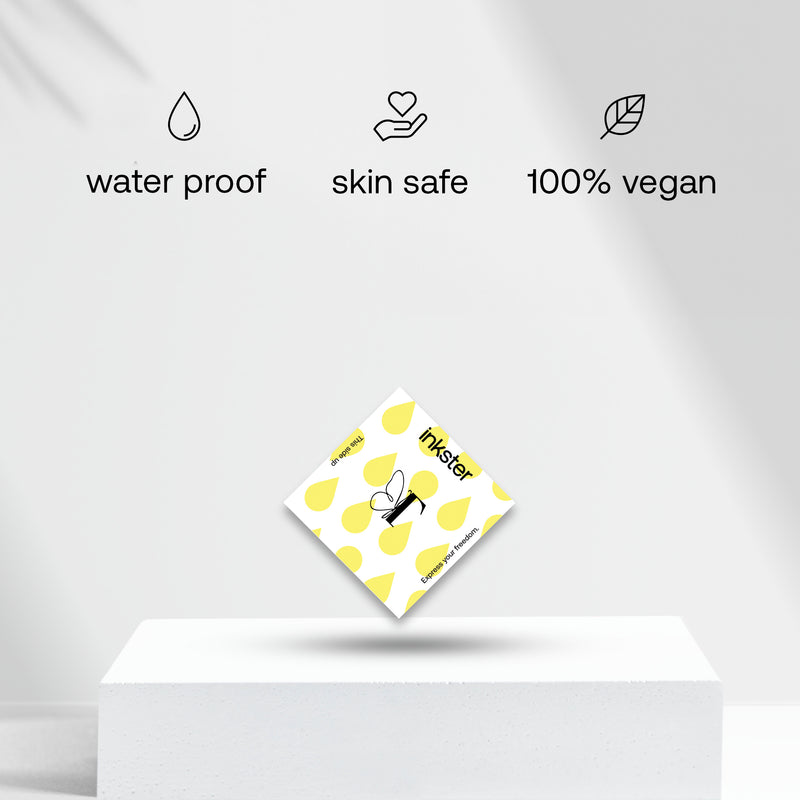 Schmetterling mit Initialen Tattoo (A-Z)