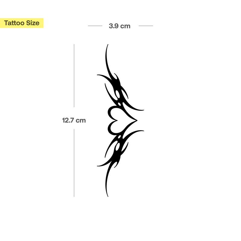 Arschgeweih Herz Tattoo